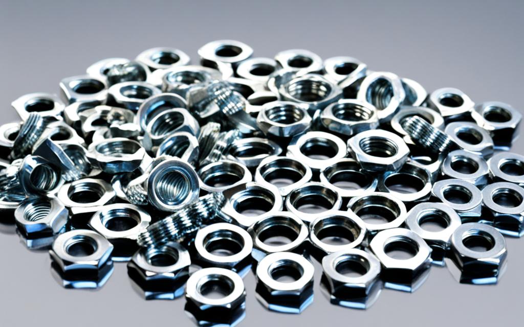 nakrętki nierdzewne z podkładką zabezpieczającą